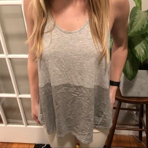 Lululemon Open Back Silver Top